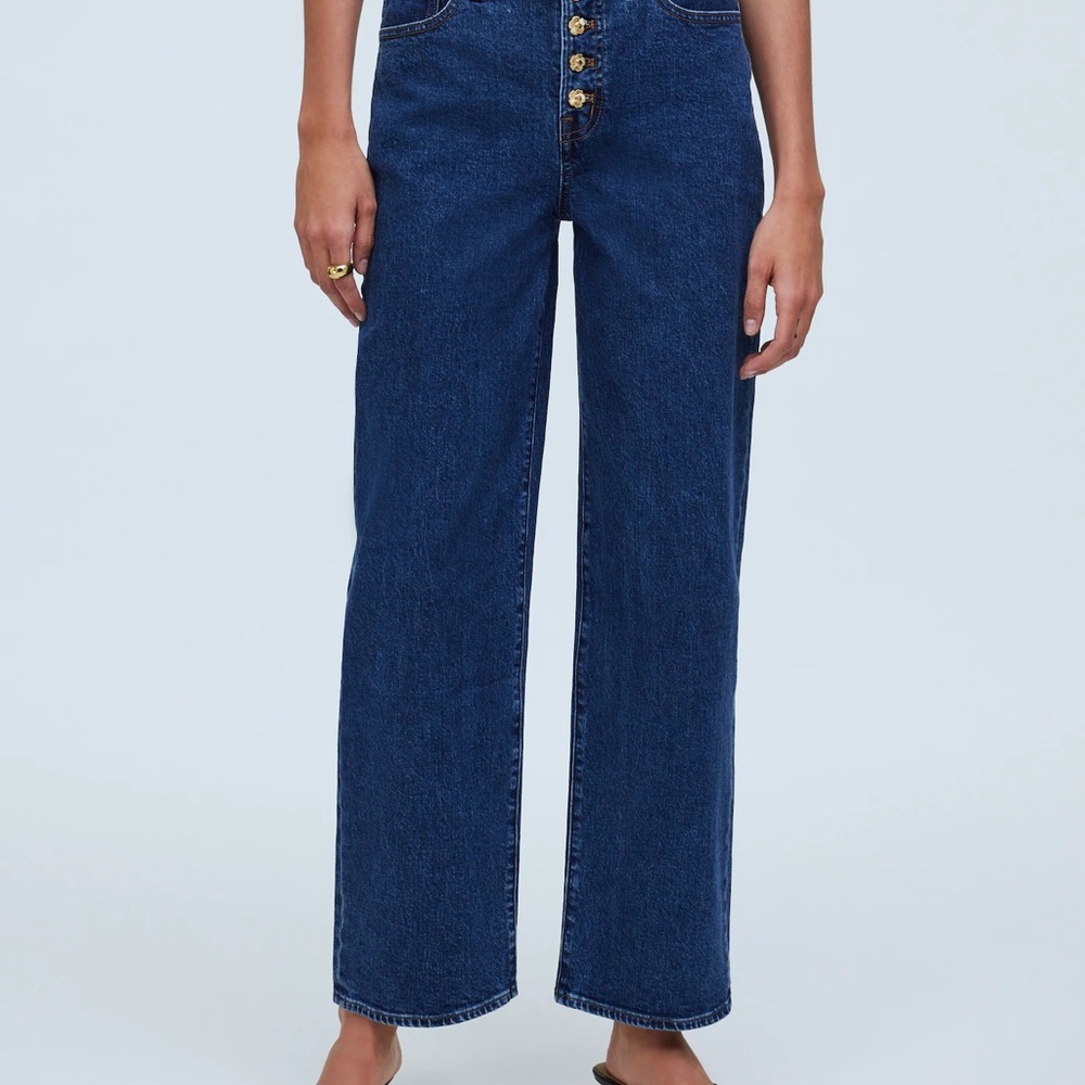 Madewell Curvy Perfect Vintage Wide Leg  Crop Jean